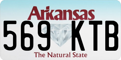AR license plate 569KTB