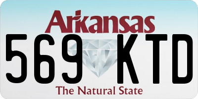 AR license plate 569KTD