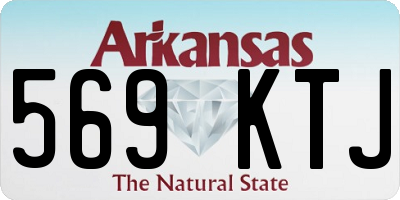 AR license plate 569KTJ
