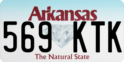 AR license plate 569KTK