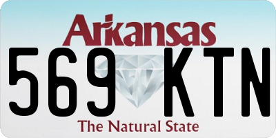 AR license plate 569KTN