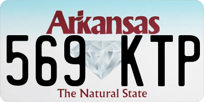 AR license plate 569KTP