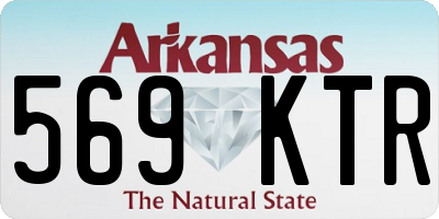 AR license plate 569KTR