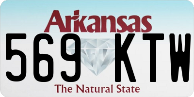 AR license plate 569KTW