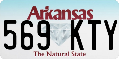 AR license plate 569KTY