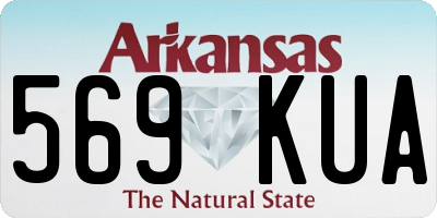 AR license plate 569KUA