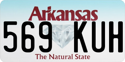 AR license plate 569KUH