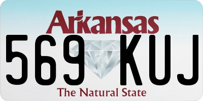 AR license plate 569KUJ