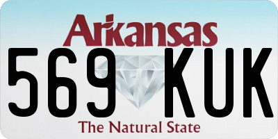 AR license plate 569KUK