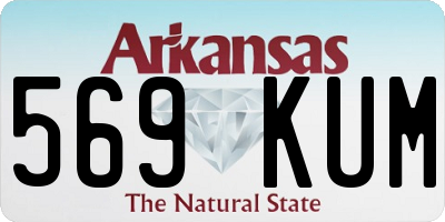 AR license plate 569KUM