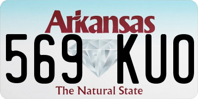 AR license plate 569KUO