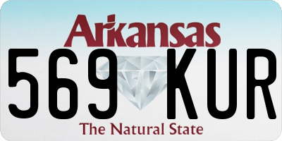 AR license plate 569KUR