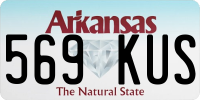 AR license plate 569KUS