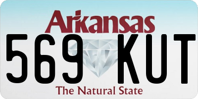 AR license plate 569KUT