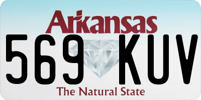 AR license plate 569KUV