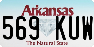 AR license plate 569KUW