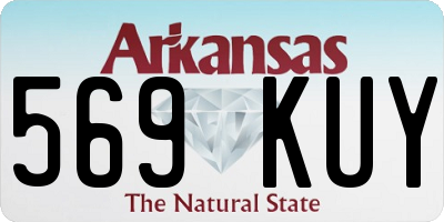 AR license plate 569KUY