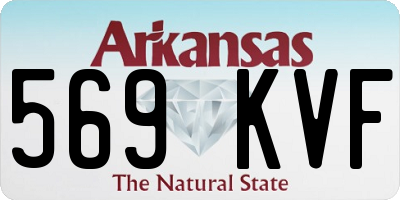 AR license plate 569KVF