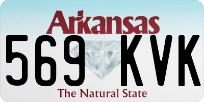 AR license plate 569KVK
