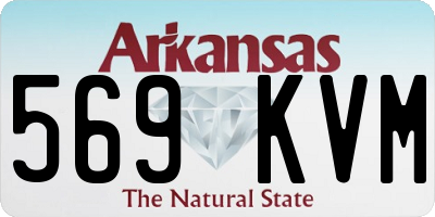 AR license plate 569KVM