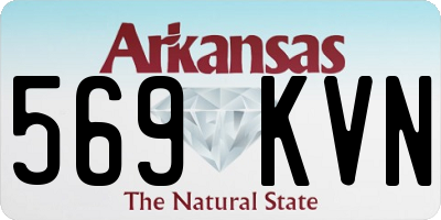 AR license plate 569KVN
