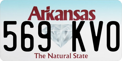 AR license plate 569KVO