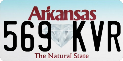 AR license plate 569KVR