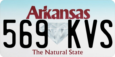 AR license plate 569KVS