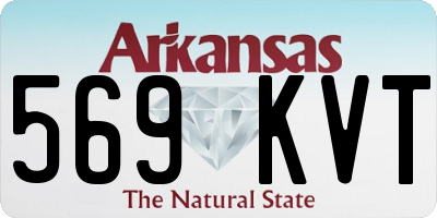 AR license plate 569KVT