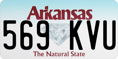 AR license plate 569KVU