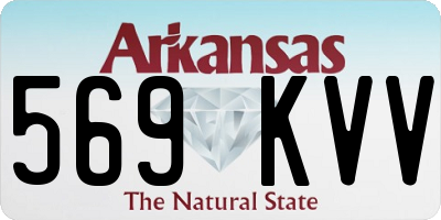 AR license plate 569KVV