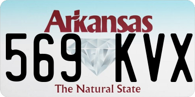 AR license plate 569KVX