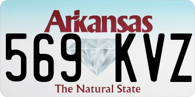 AR license plate 569KVZ