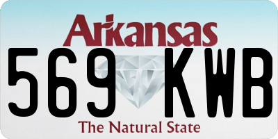 AR license plate 569KWB