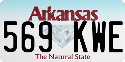 AR license plate 569KWE