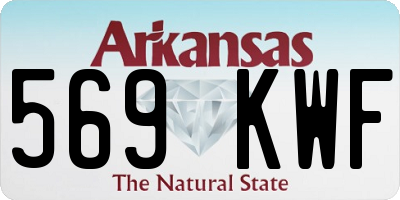 AR license plate 569KWF