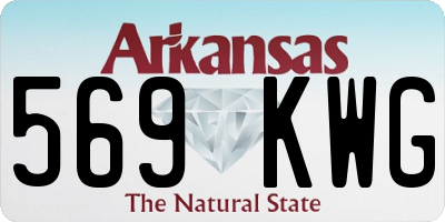 AR license plate 569KWG