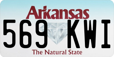 AR license plate 569KWI