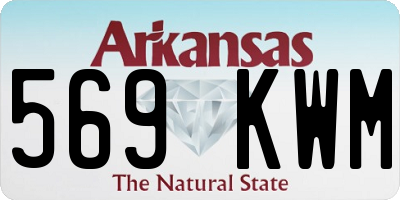 AR license plate 569KWM