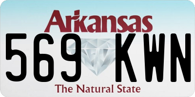 AR license plate 569KWN
