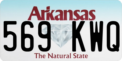 AR license plate 569KWQ