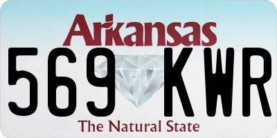 AR license plate 569KWR