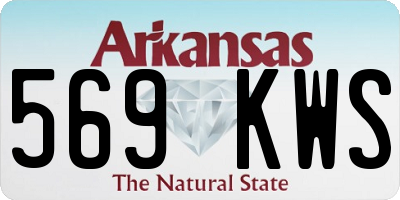 AR license plate 569KWS
