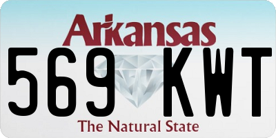 AR license plate 569KWT