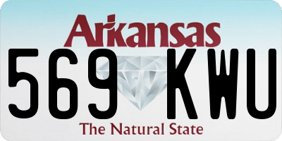 AR license plate 569KWU