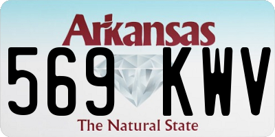 AR license plate 569KWV