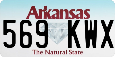 AR license plate 569KWX