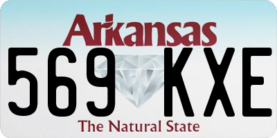 AR license plate 569KXE