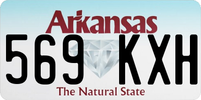 AR license plate 569KXH