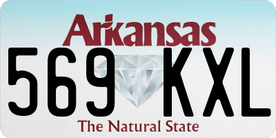 AR license plate 569KXL